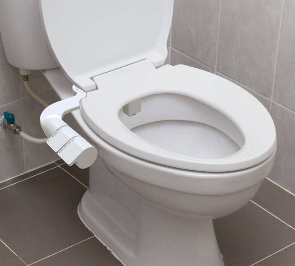 Export-quality floor-mounted bidet toilet with integrated spray by QuickExim.