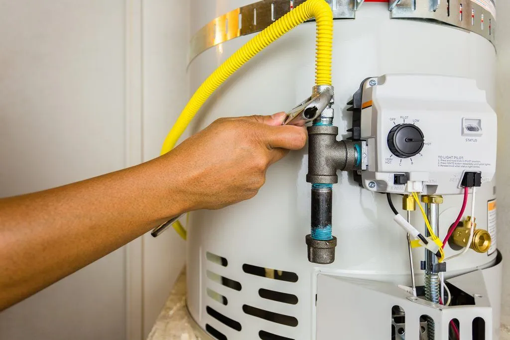 Export-quality gas water heater installation by QuickExim.